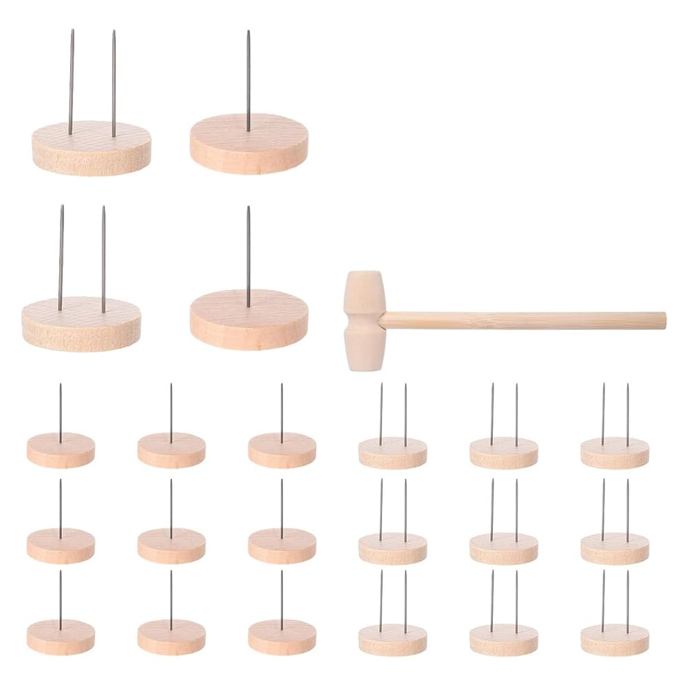 Ximie As Shown 24 Pcs Crochet Doll Stand Wooden Doll Stands For Positive Crochet Animals,Stands Base For Figure Dolls Base Support