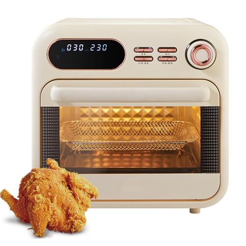 Horno Eléctrico para el Hogar, Horno de Mostrador Compacto de 16L con Pantalla LED y Temperatura Ajustable (38-230°C)