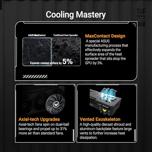 Image of ASUS TUF Gaming Radeon RX 9070 XT OC Edition 16GB GDDR6 (PCI Express 5.0, 20 Gbps​, 16GB GDDR6) Graphic Card