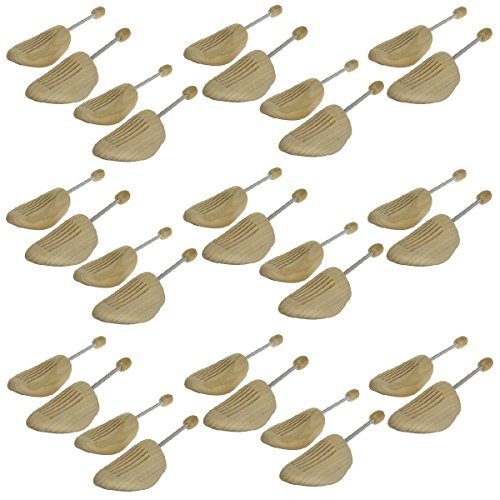 Sneakerprofi 15 pairs of wooden spiral spring shoe tree Gr. 36-46 Real Wood NEW Men/Women, Schuhspanner:42/43 Cover