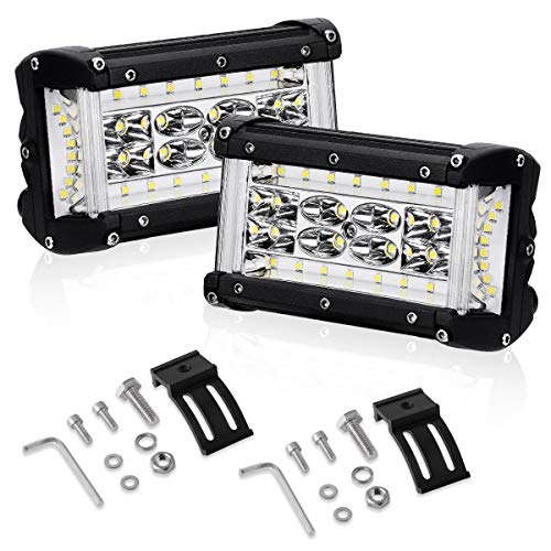 Side Shooter LED Light Bar YITAMOTOR 5Inch 264W LED Work Light Pods Offroad Driving Light Quad Row LED Cubes Fog Lights with Combo Beam Waterproof for Truck Motorcycle Boat, 2 Year Warranty