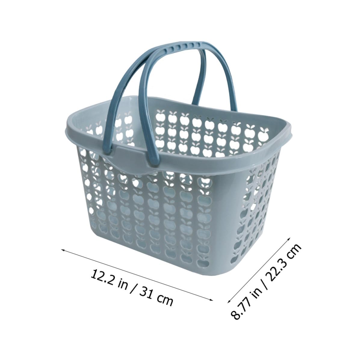 Beavorty Cestino Shopping in Plastica Blu, Leggero e Multifunzione