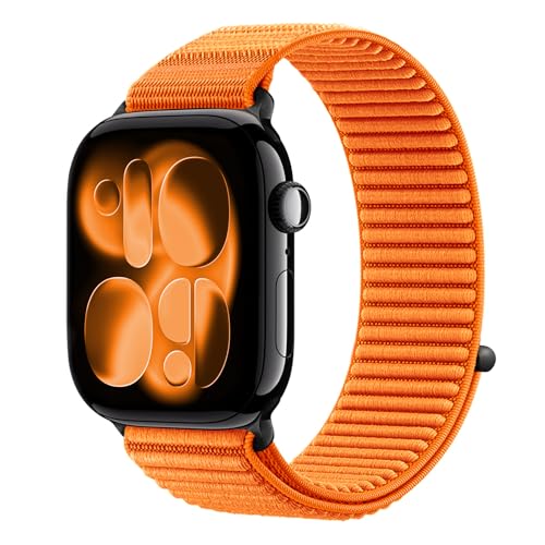 Sport Band Compatible with Apple Watch Bands Series 11 10 46mm, 9 8 7 45mm, 4 5 6 & SE 2 3 44mm, Ultra 49mm for Women Men, Stretchy Straps for iWatch, Breathable, Soft Loop Ideal for Outdoor