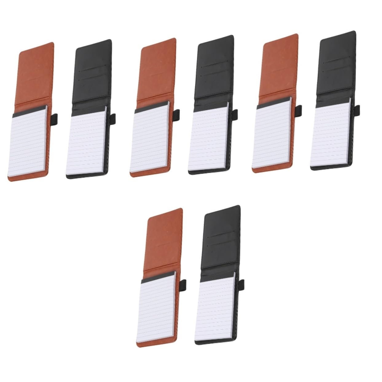 Lurrose 4 Ensembles Carnet De Travail Carnet De Planificateur Fournitures Autocollants Stylo Workbook Journaling Cahier D'écriture D'affaires Cahier Pour Journal Faux Cuir 2 Pièces * 4