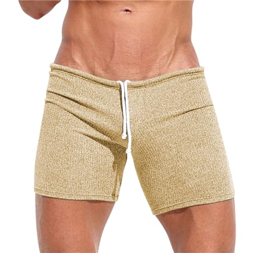 GOKKILRW Mens Shorts Gym Workout Breathable Stretchy Boxer Trunks Casual Athletic Shorts Summer Skinny Sexy Underpants 3 Inch