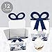 Big Dot of Happiness Calling All Units - Police - Square Favor Gift Boxes - Cop Birthday Party or Baby Shower Bow Boxes - Set of 12