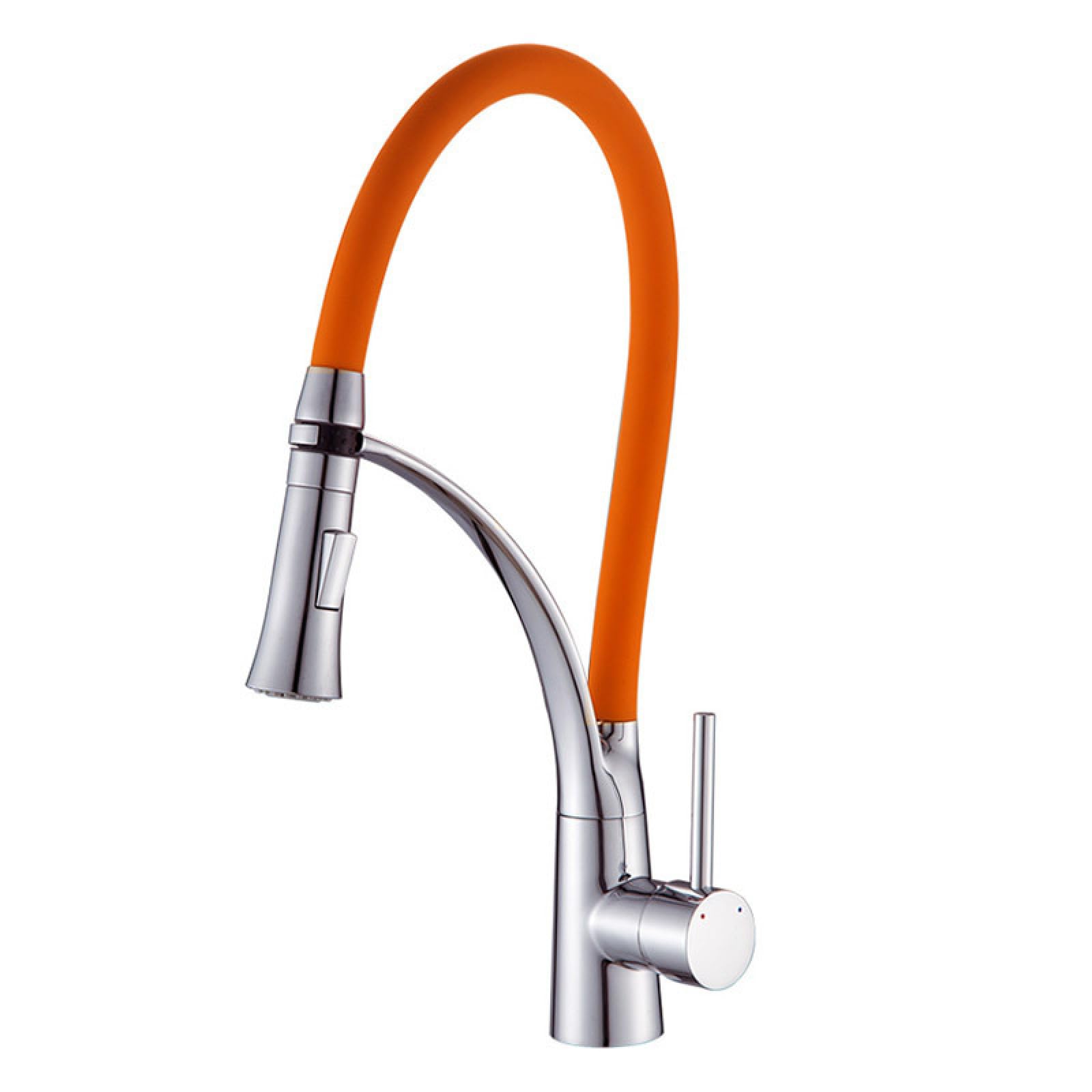 Grifo de tubo de goma universal tubo de silicona, cuenco de cocina de goma fría y caliente, grifo extraíble de goma, azul universal (incluido el tubo de entrada de agua)