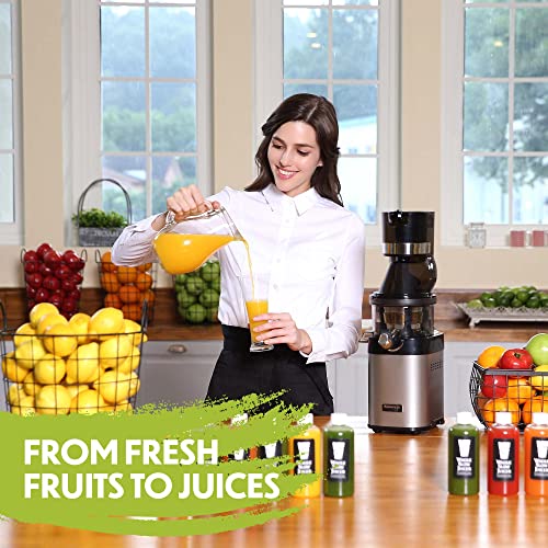 Kuvings Cs600 Whole Slow Juicer With Bpa-Free Components, 24 Hour Operation, Easy To Clean, Heavy Duty, Commercial Grade, Stainless Steel #TOP6