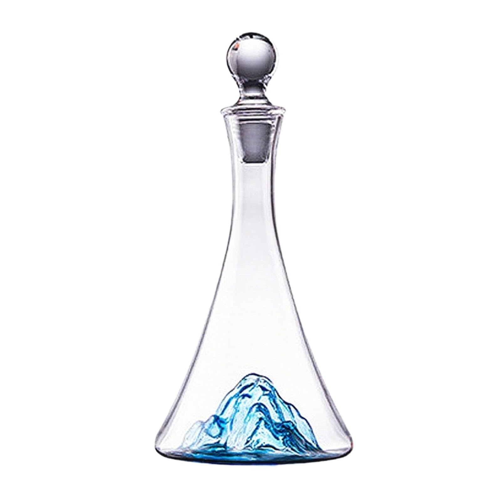 Decantador Vino Elegante Decantador De Vino Cristal con Jarra En Cascada For Decoración del Hogar Wine Decanter