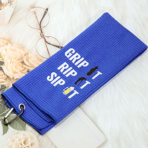 KEYCHIN-Toalla-de-golf-para-papa-toalla-de-golf-toalla-bordada-toalla-de-golf-golf-papa-padre-toalla-deportiva-con-clip-agarre-lo-rasgar-sorbe-toalla-agarre-lo-rip-it-sorbo