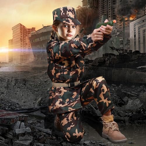Disfraz de Ejército para Niños NIPLOOOW miniatura 2