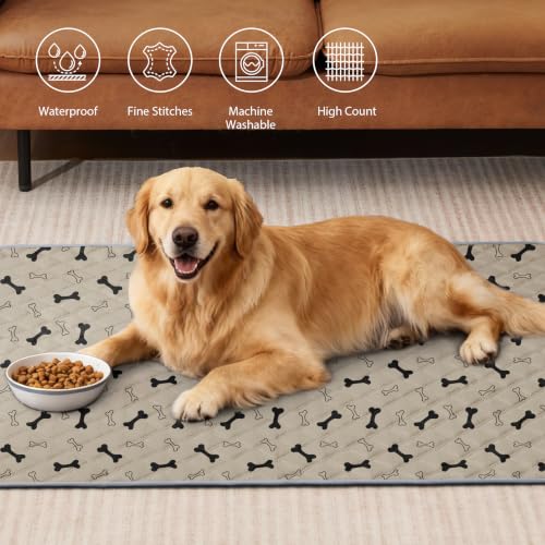 Image of Eterish Washable Pee Pads for Dogs Extra Large 36'' x 48'' 2 Pack | Reusable Absorbent Pet Puppy Dog Training Pads Non-Slip, Waterproof Whelping Potty Pads for Dogs Leak-Proof