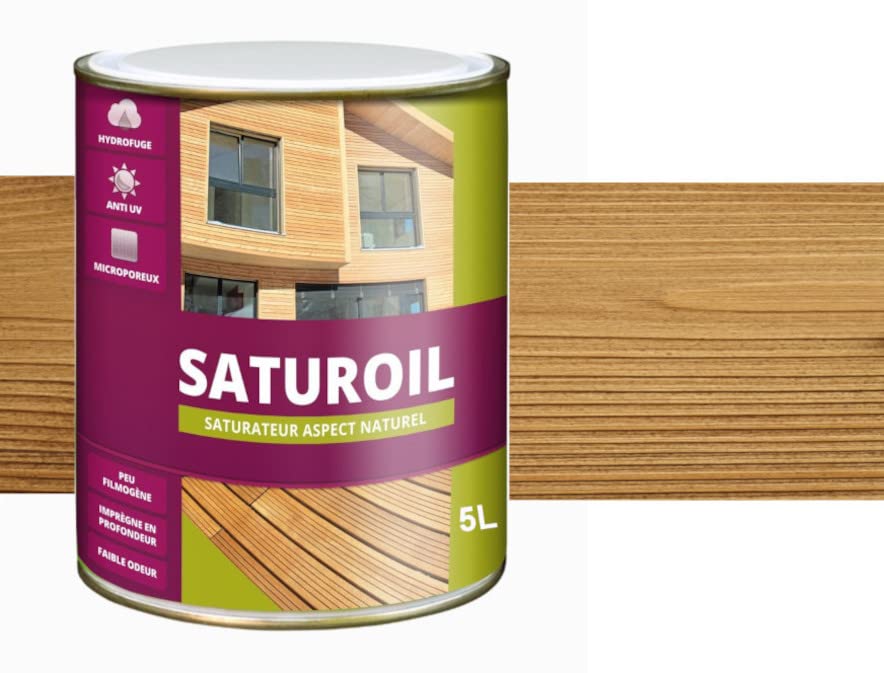 SATURATEUR - HYDROFUGEANT : SATUROIL-Cendre de Chêne-Bidon de 5 l