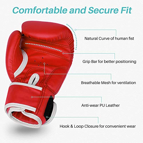 Liberlupus Kids Boxing Gloves, Boxing Gloves for Kids 3-15, Youth Boxing Gloves with Multiple Color & Size, Kids Boxing Gloves for Punching Bag, Kickboxing, Muay Thai, MMA - Thumbnail 6
