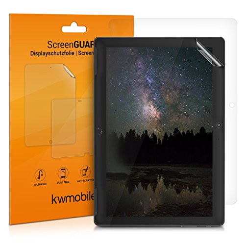 kwmobile 2X Protector de Pantalla Compatible con bq Aquaris M10 - Salvapantallas Transparente para Tablet