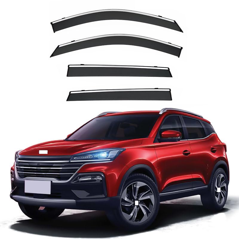 Déflecteurs de vent de voiture pour Kaiyi Showjet 2020+ | Lot de 4 visières de vitres