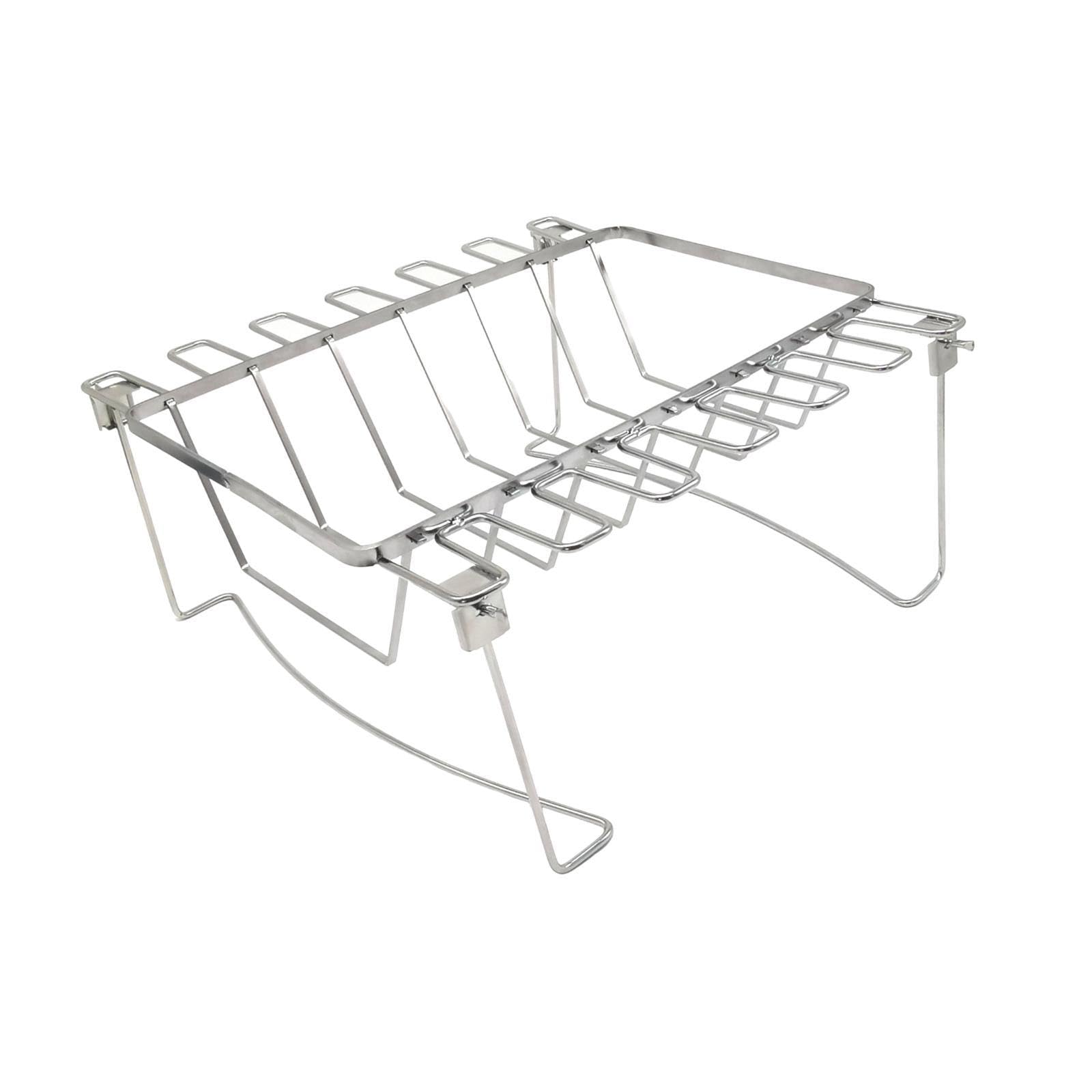 Support pour pilons de poulet pliable à cuisson uniforme pour fumoir