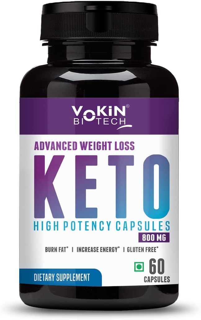 Keto Advanced with Green Coffee Extract For Weight Management | Appetite Control Supplement for Men & Women 60 Capsules (Black)