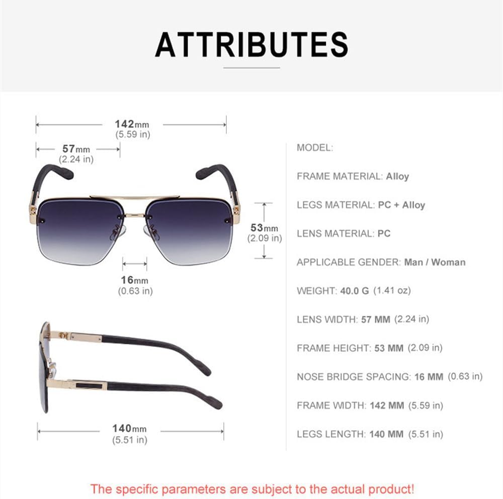 Metal Imitation Wood Grain Retro Light Luxury Sunglasses Fashion Driving Sunshades Outdoor