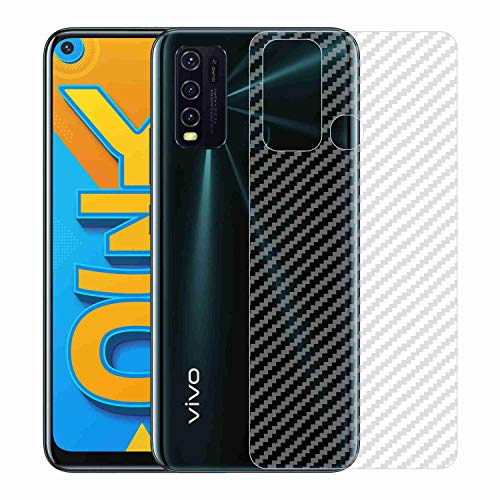Image of Compatible with Vivo Y30 Back Screen Protective Film Carbon Fiber Skin Transparent Screen Guard Sticker