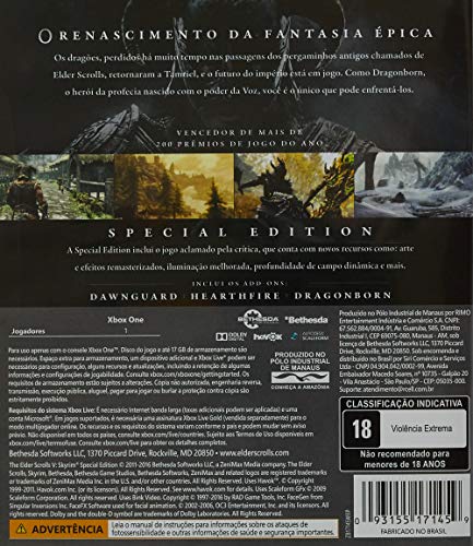 The Elder Scrolls V Skyrim - Special Edition - Xbox One