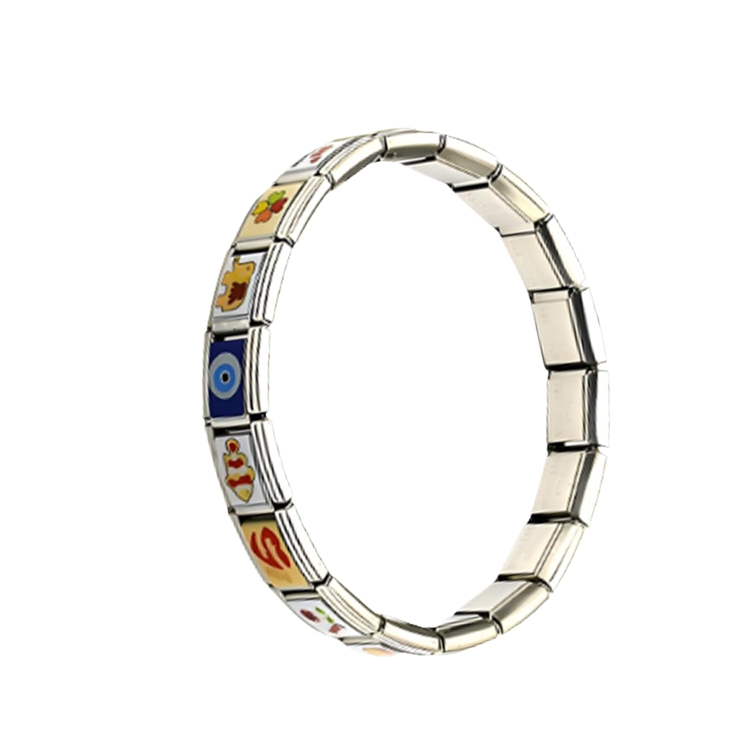 Italian Charm Bracelet, Italian Charm Stainless Steel Creative Elastic Bracelet for Anniversaries Gift fo DIY Module Jewel... - Review, Price and Buying Guide