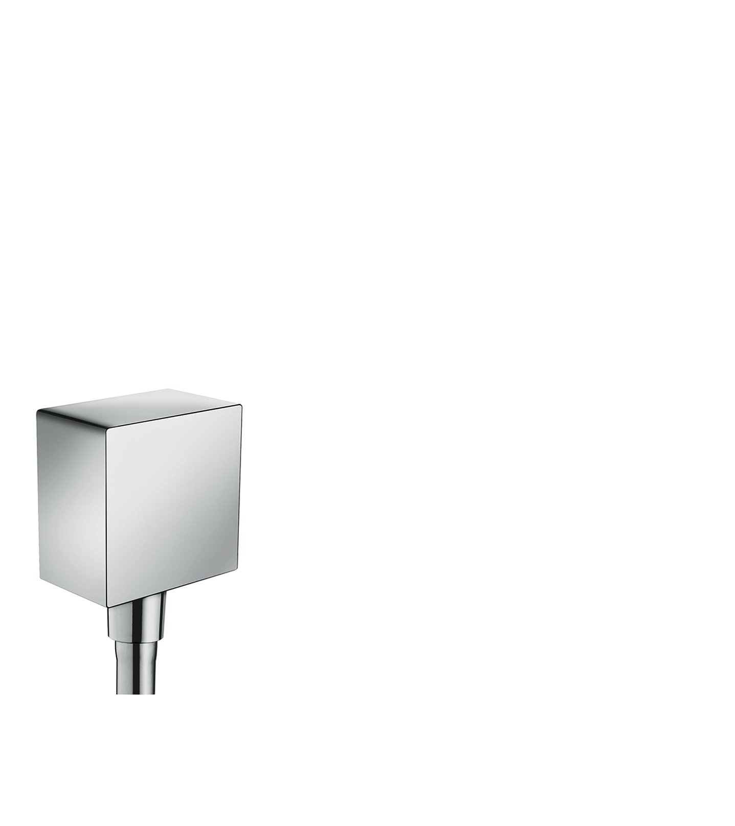 AXOR ShowerSolutions Fixfit Hose Connection, square, chrome