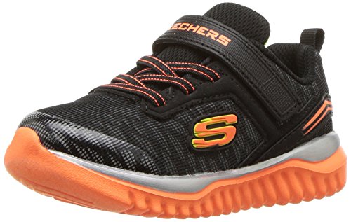 Skechers Kids Boys' Turboshift-Ultraflector Sneaker,black/orange,13.5 Medium US Little Kid