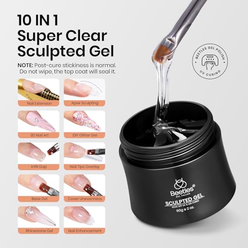 Beetles Gel Polish BT-GR002AU Beetles Builder Gel For Nails 10 In 1 60G Sculpture Gel Hard Gel thumb #1