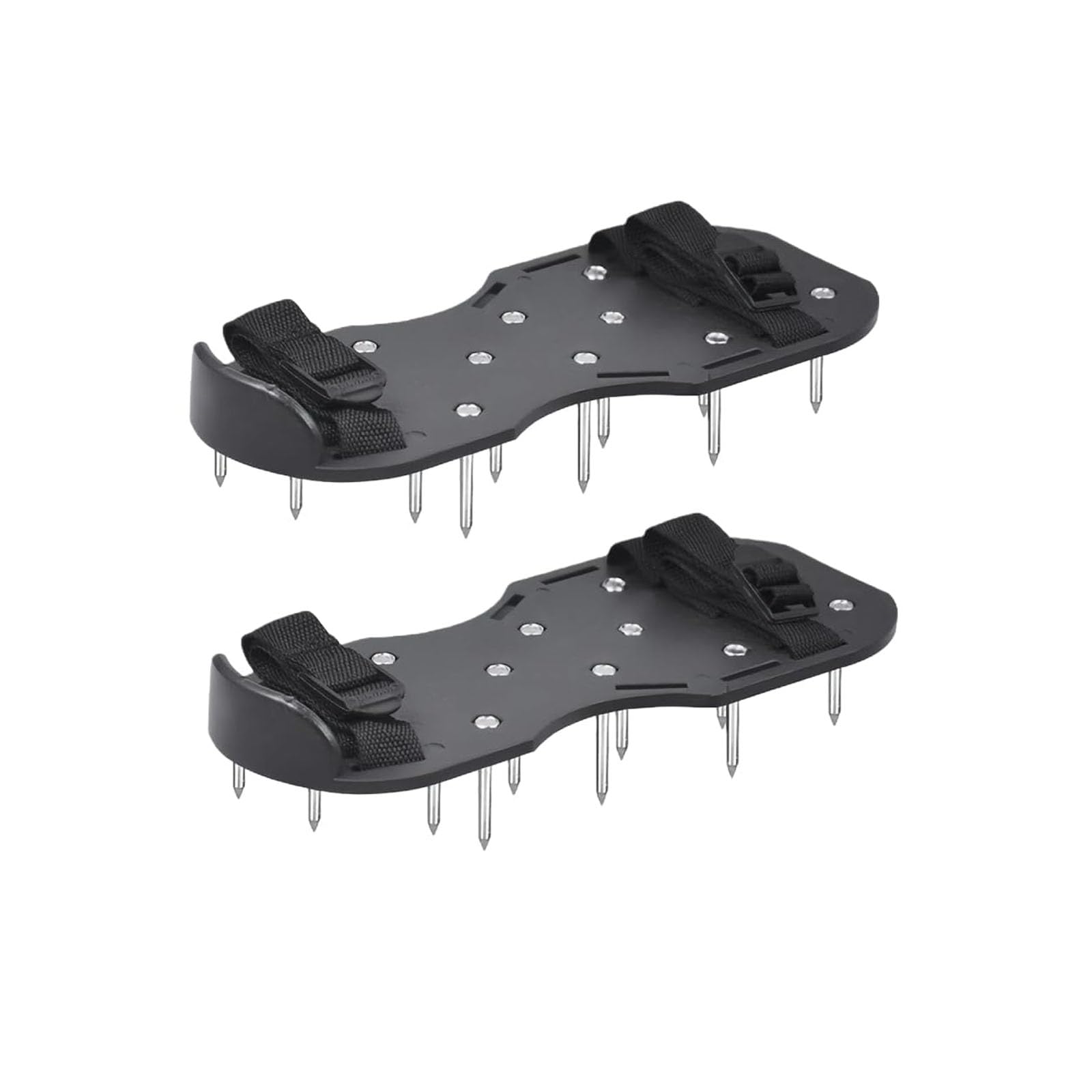 ZPRODESTD Lawn Aerator Shoes with Dual Adjustable Straps, Heavy Duty Steel Spikes and ABS Base, Strap-On Grass Aerator Sandals for Soil Aeration, Universal Fit Garden Shoes for Lawn Care