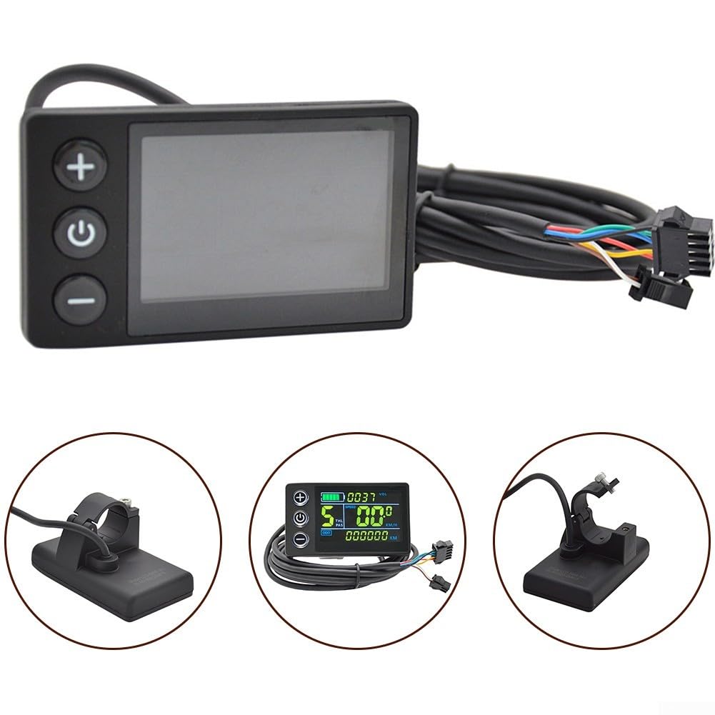 Écran LCD S866 Pour Vélo électrique – Compteur 24/36/48V, IP65, Compatible Guidon 22,2 Mm – Vitesse, Distance, Temps, Rétroéclairage