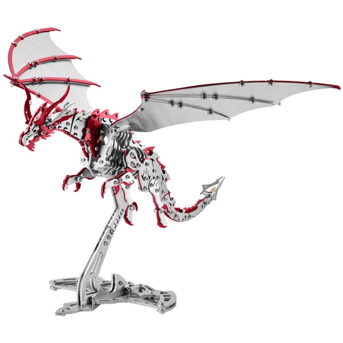 3D Metall Puzzle Erwachsene Donner-Flugsaurier Montage Kit 373 Stück | Beweglichen Gelenken Angenehme Haptik Für Modellbauer Technikfans Fördert Logisches Denken Feinmotorik Und Problemlösung