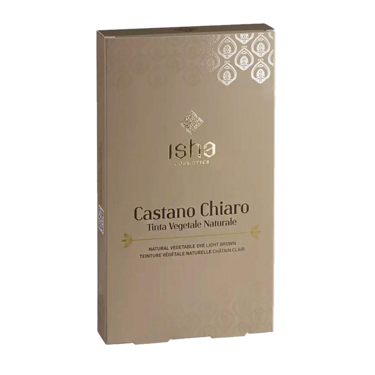 ISHA cosmetics-​Castano chiaro- tinta vegetale in polvere -​testato dermatologicamente e al nichel<1ppm-​vegan-​100g