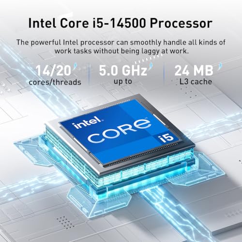 Image of HP ProDesk 400 Intel i5-14500 Business SFF Desktop, 16GB DDR5 + 512GB SSD | Wi-Fi 6E, Bluetooth , Connect up to 3 displays, Wired Keyboard, Wired Mouse, RJ-45, HDMI, Win 11 Pro