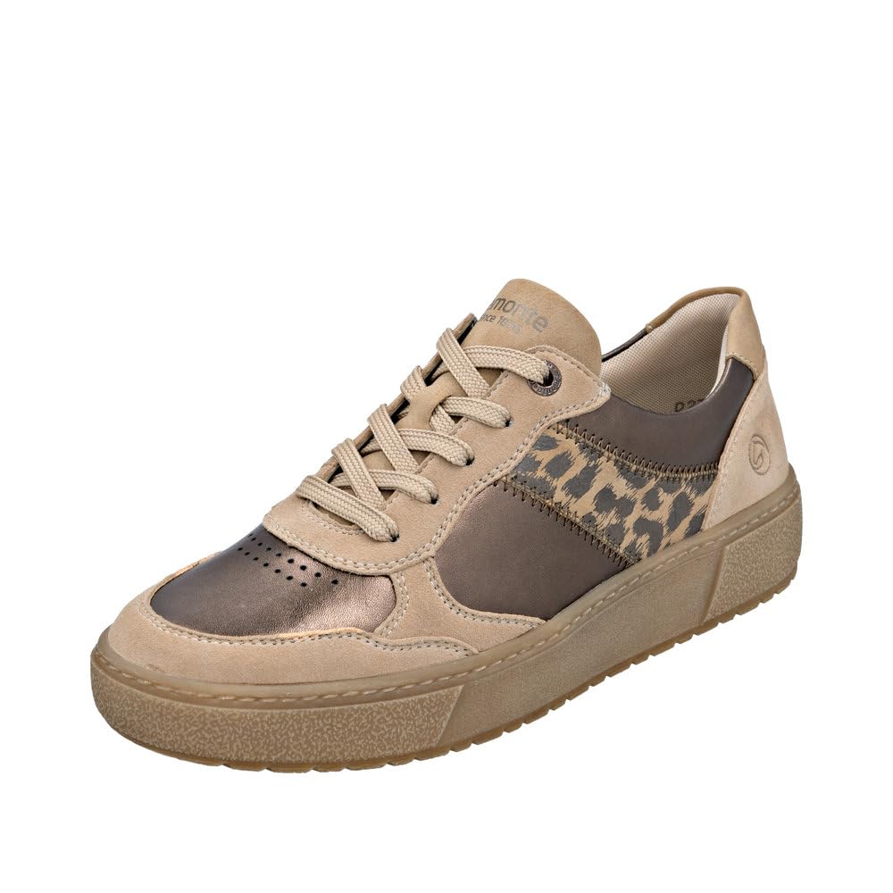 Remonte Women's D2T01 Low Trainers, Beige, 42 EU, Beige, 9 UK