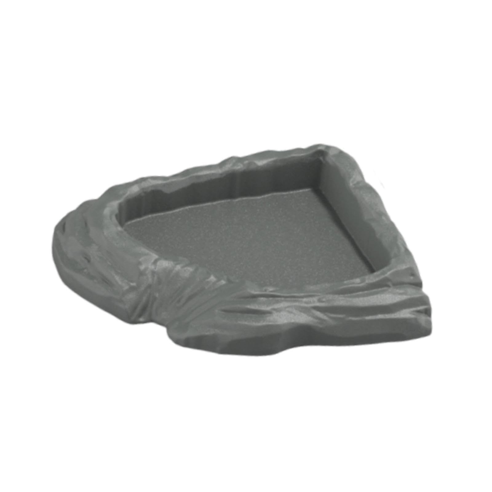 Turtle Water Dish Reptile Bathing Dish Pool for Pet Supplies Frogs Tortoises Gray|Pet Supplies|Reptile Supplies-image-4