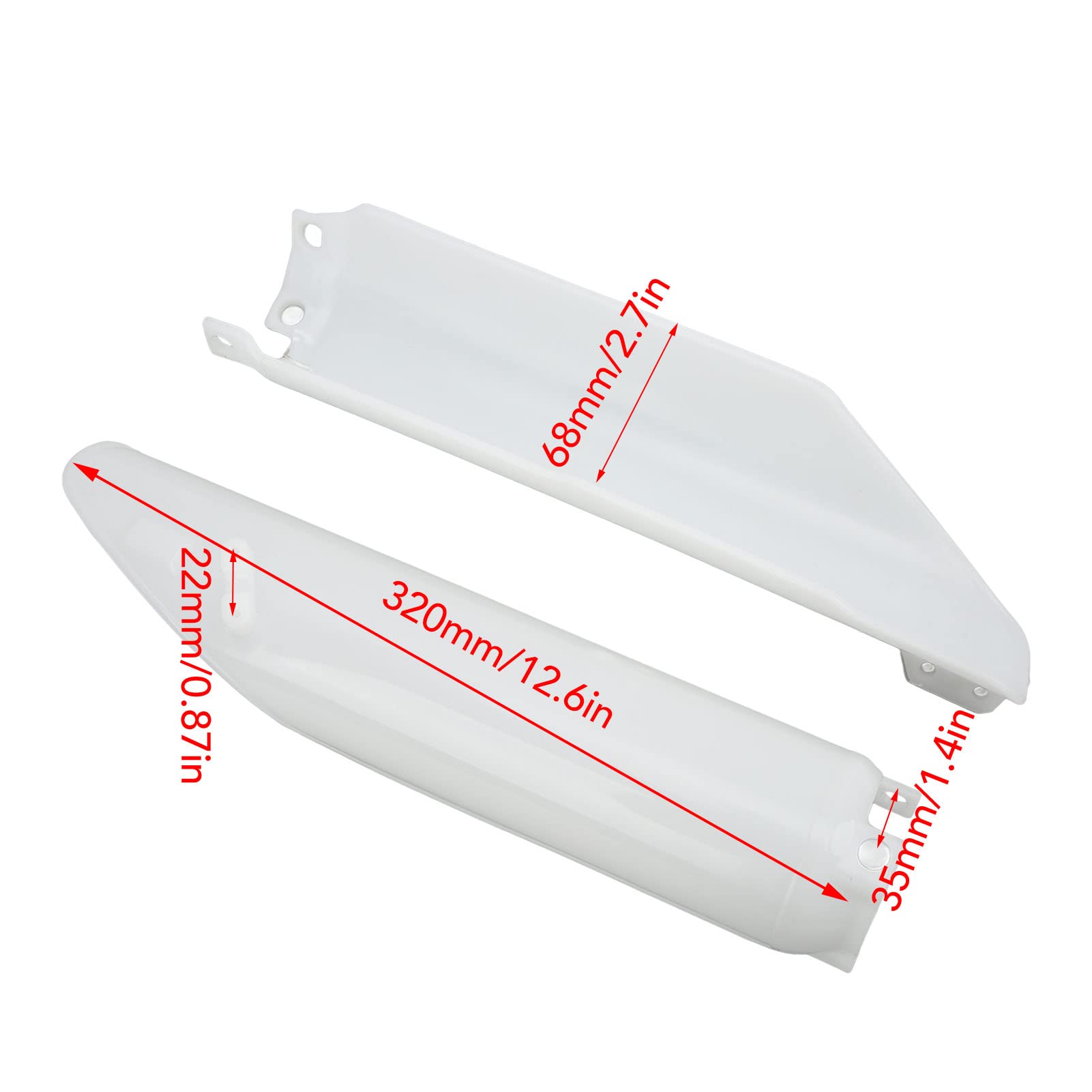 Generic Protezione Forcella per Moto, Protezione Ammortizzatore per CR125R CR250R CRF450R, Resistente Copertura Forcella Anteriore per Ciclisti da Cross, 2 Protezioni in ABS, per Modelli 2004-2014