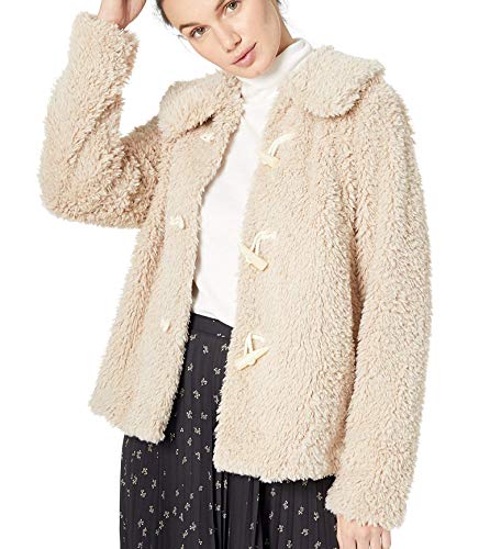 kensie Women's Teddy Fur Jacket, Ginger Root, M kensie Women's Teddy Fur Jacket, Ginger Root, M