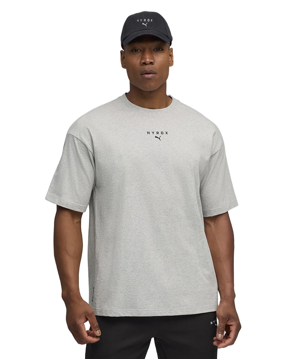 PUMA M x HYROX Lifestyle TEE Light Gray Heather