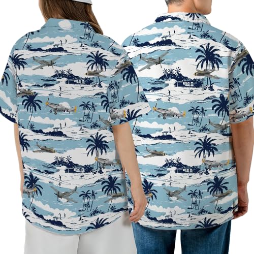 Image of Men's Hawaiian Wrinkle Free Short Sleeve Button Down Funny Tropical Floral Beach Vacation Shirt