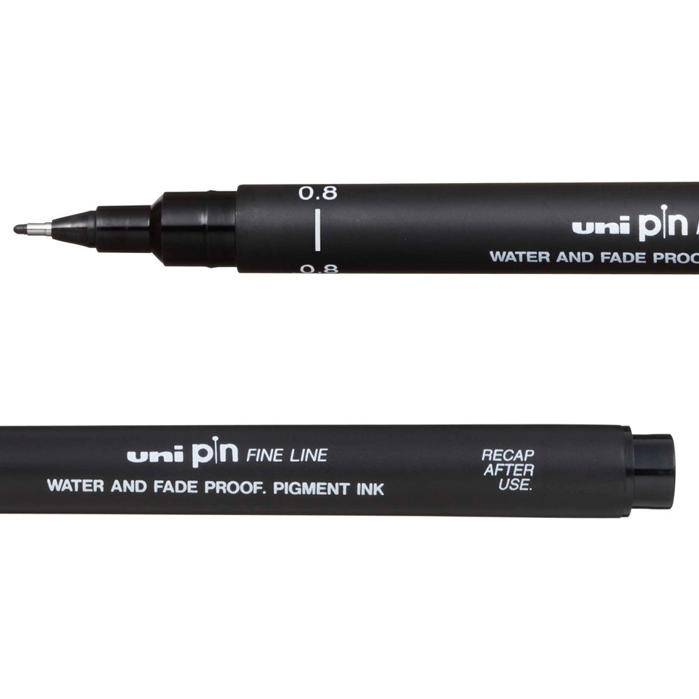 Uni-ball Pigmentliner 0,8 mm Schwarz