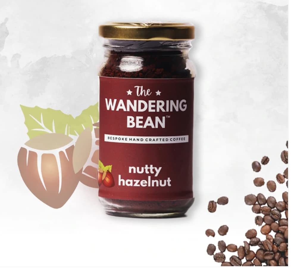 Image of The Wandering Bean Ultimate Combo Pack Flavored Instant Coffee (Hazelnut +Caramel +Mint + Vanilla Cinnamon) Combo of (4x60g)