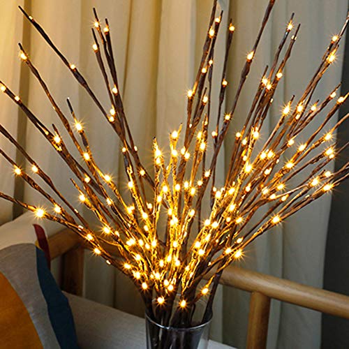 Simulação Ramo Luzes Led Ins Escandinavo Quarto Layout Noite Barra de Luz Decorativa Cordas Luz (1)