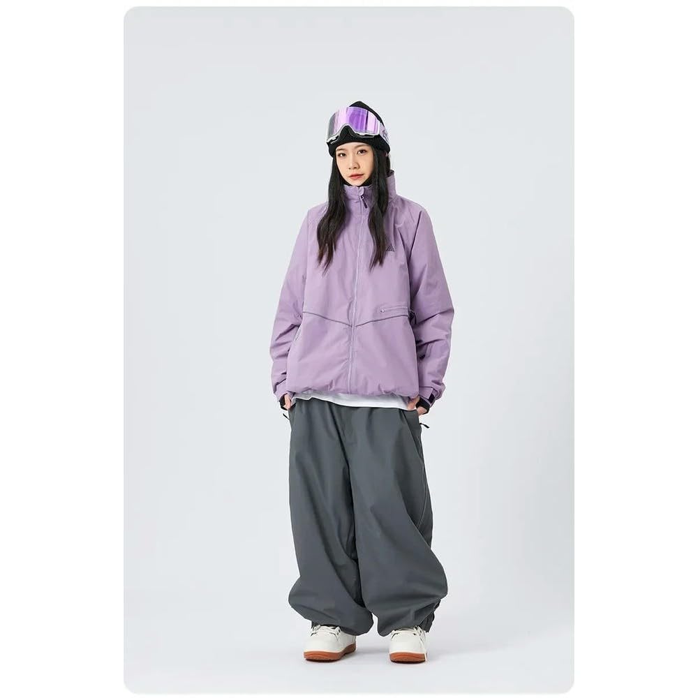 SYJYM Pantalon de ski pour femme - Imperméable - Coupe ample - Pantalon décontracté pour activités de plein air