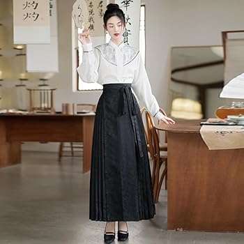 Amazon.co.jp: [amtime] 中華風 民族風スカートスーツ 马面