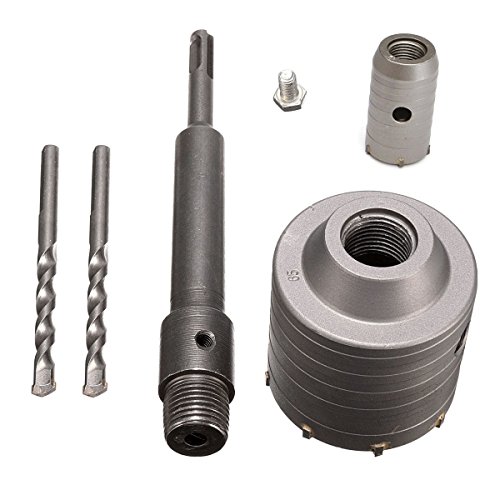 Alwaysuc 65mm + 30mm SDS Plus Shank Hole Saw Cutter Concrete Cement Stone