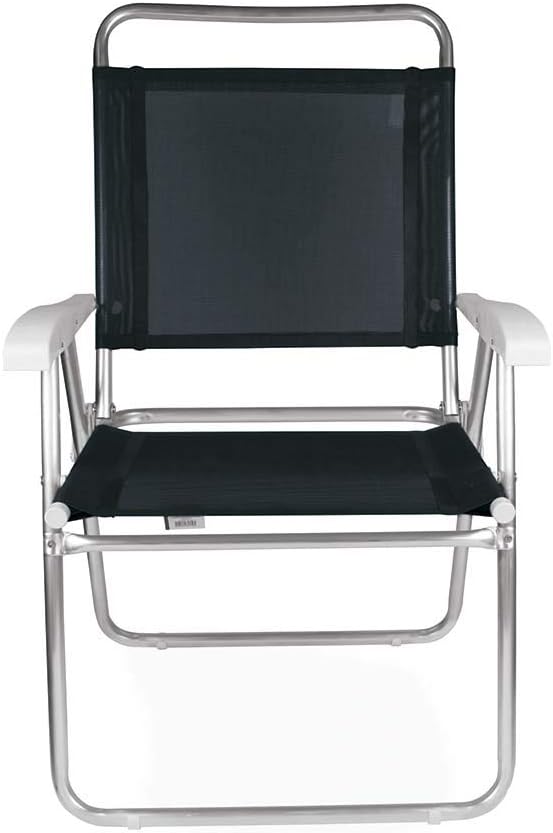 Cadeira Master Plus Alumínio Preta