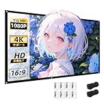 【2026 進化モデル!!2倍の厚さ】プロジェクター スクリーン 100 インチ 16:9 吊り下げ 両対応 透けにくい厚手タイプ フロント＆リア投影対応 洗濯 アイロン収納 屋外 携帯便利 ホームシアター 折りたたみ式 家庭用 Salange スクリーン