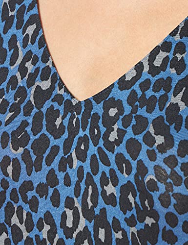Progetto QUID Corbezzolo Vestito, Blu (Animalier