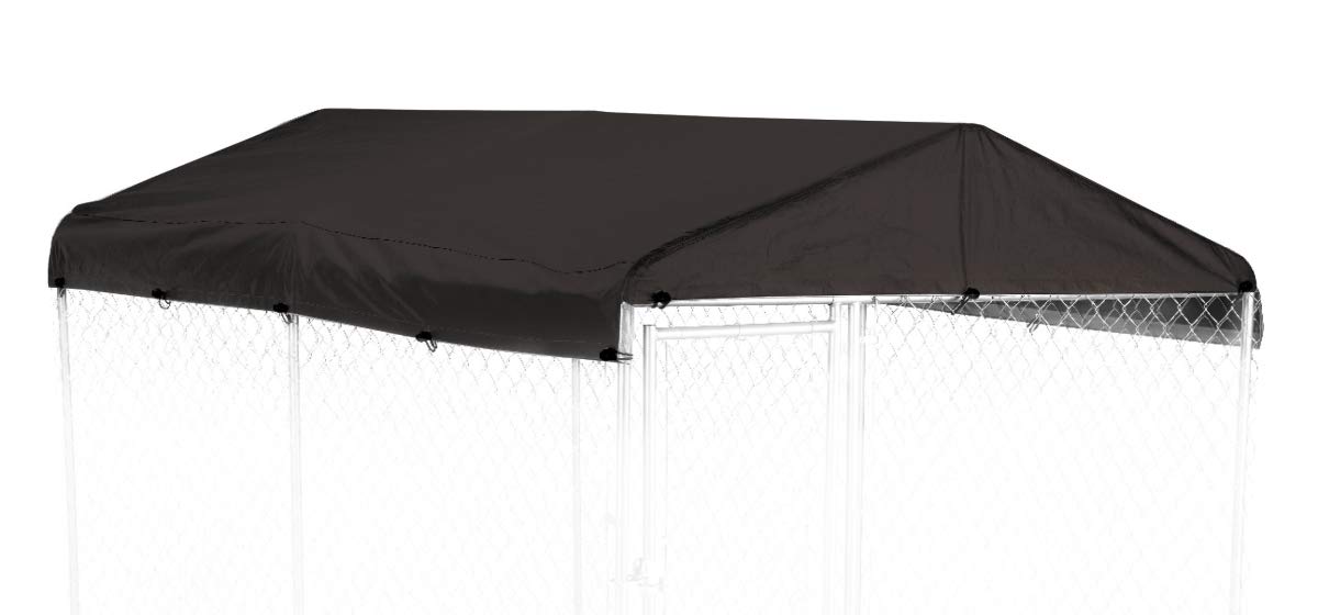FeedingTime 5 x 10 ft. Black Kennel Cover Tarp